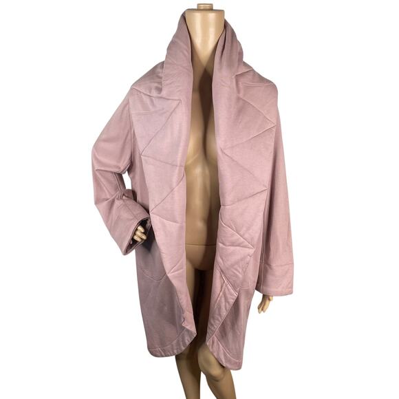Young Fabulous & Broke Sandrine Dusty Pink Quilted Cardigan Coat SZ M/L - Picture 4 of 11